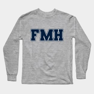 FMH Collegiate - Navy Letters - FMH Collegiate - Navy Letters Long Sleeve T-Shirt